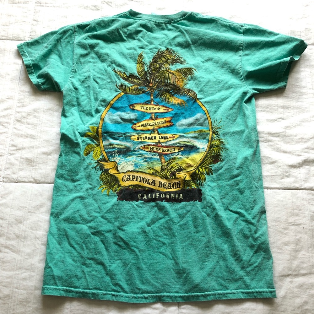Capitola Beach, California graphic T-shirt